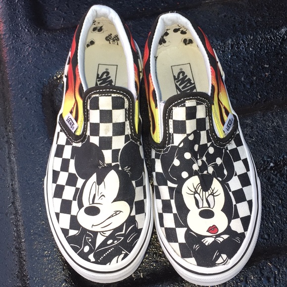 disney checkered vans